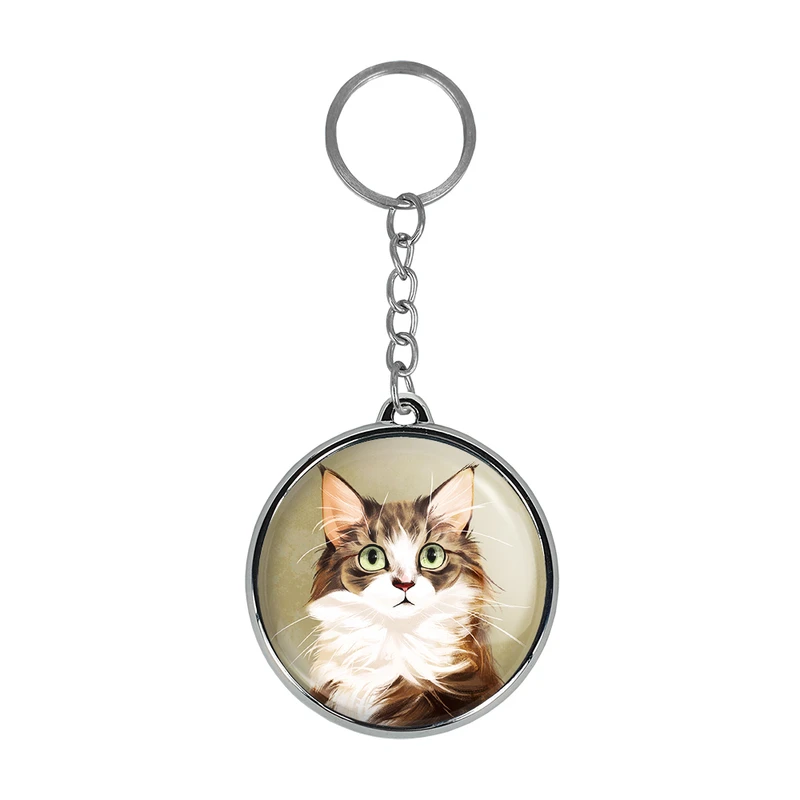 جاکلیدی خندالو طرح گربه Cat مدل دوطرفه کد 2333123322