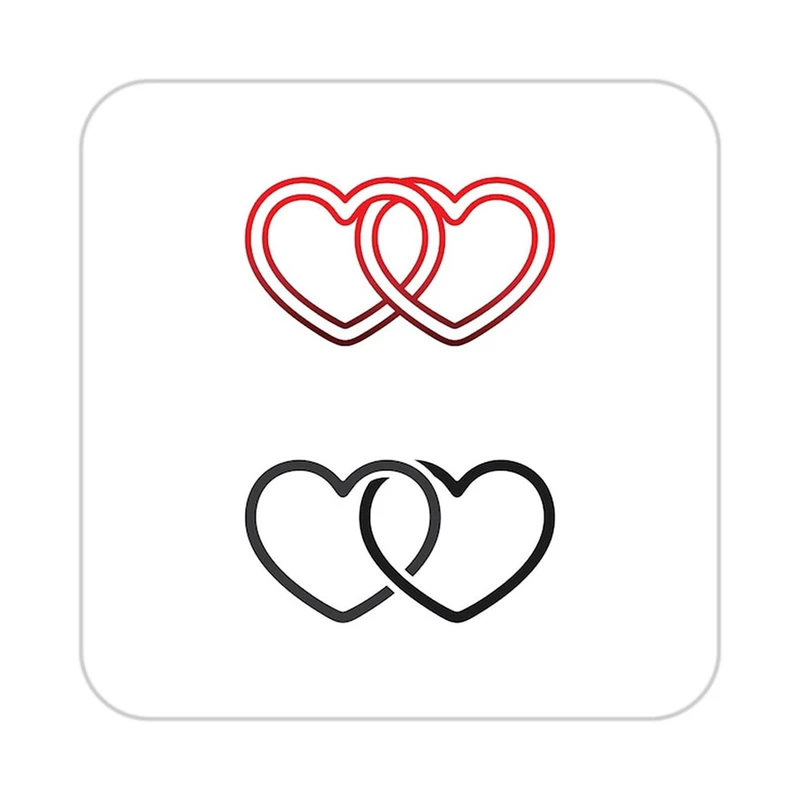 زیر لیوانی کاکتی طرح عاشقانه مدل mp38502