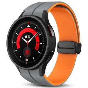 Sprig band model Silicone MAG ORG DualC suitable for Samsung Galaxy Galaxy Watch 4 40mm/4 44mm/5 40mm/5 44mm/6 40mm/6 44mm/7 40mm/7 44mm smartwatch
