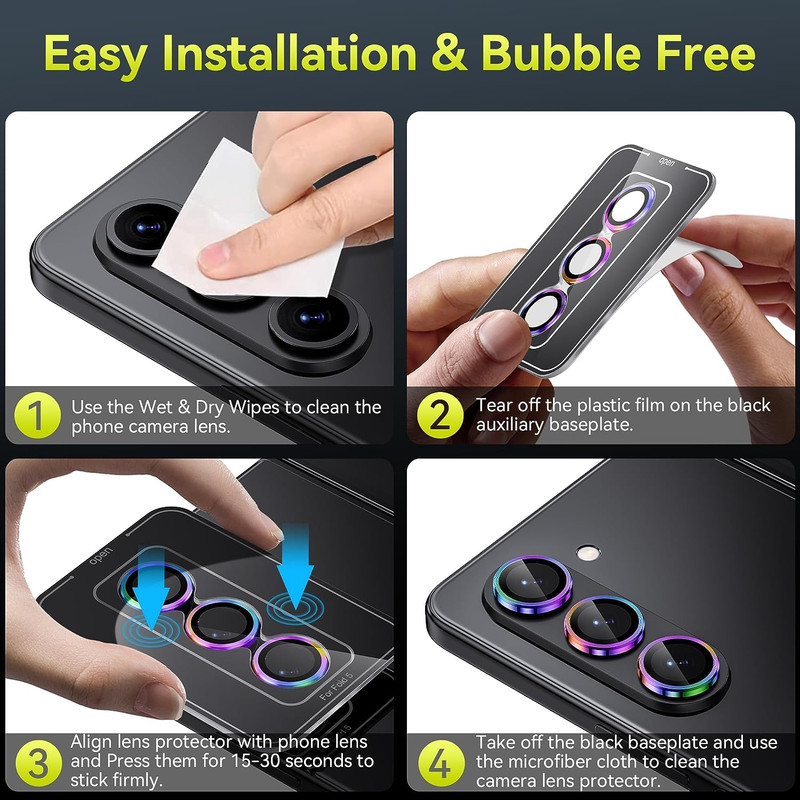 محافظ لنز دوربین بادیگارد مدل رینگی مناسب برای گوشی موبایل سامسونگ Galaxy Z Fold 6