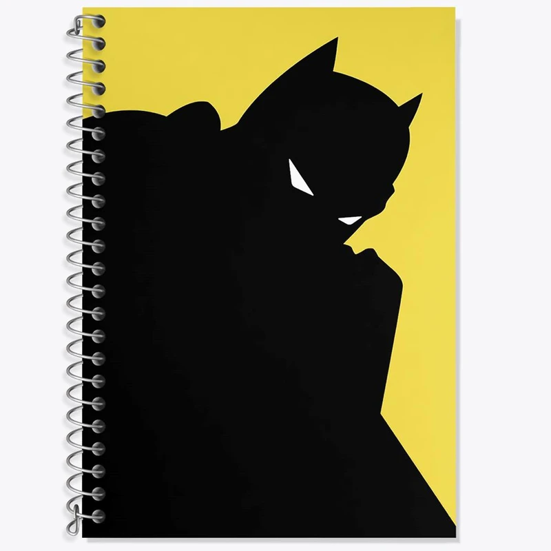 دفتر زبان 50 برگ خندالو مدل دو خط طرح بتمن Batman کد 24259