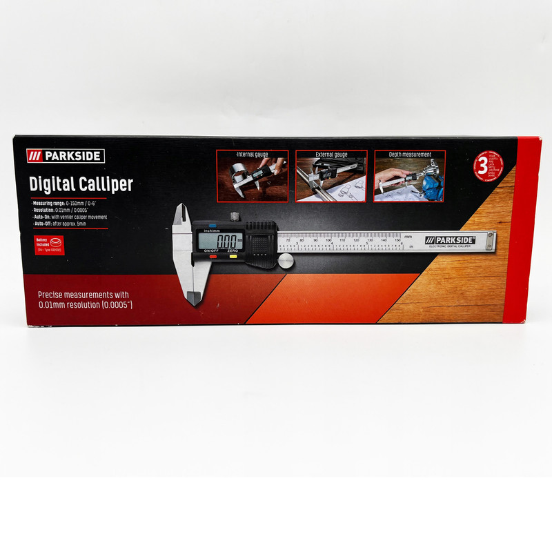 کولیس دیجیتال پارکساید کد 150 گستره 0-150 میلیمتر