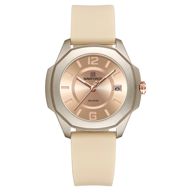 ساعت مچی عقربه‌ای کوارتز زنانه نیوی فورس مدل naviforce 7107