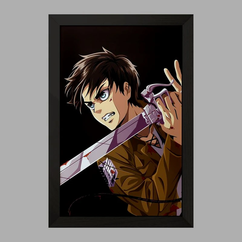 تابلو خندالو مدل ارن یگر انیمه اتک آن تایتان Attack on Titan کد 10968