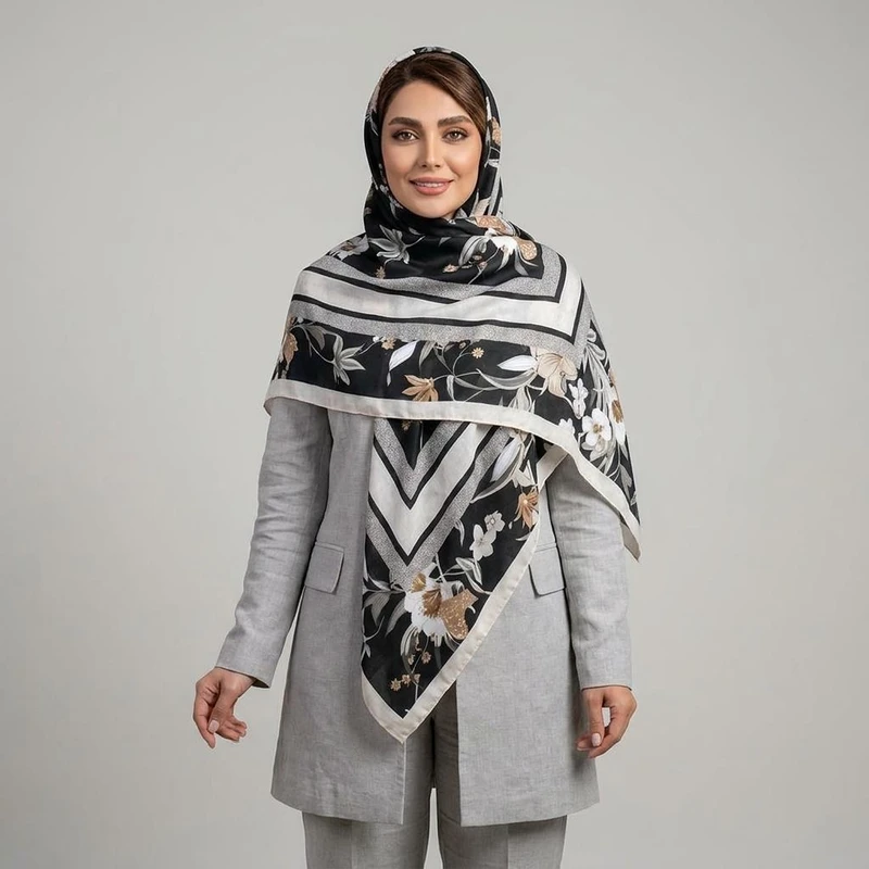 روسری زنانه مدل نخی خنک تابستانه کد 9861