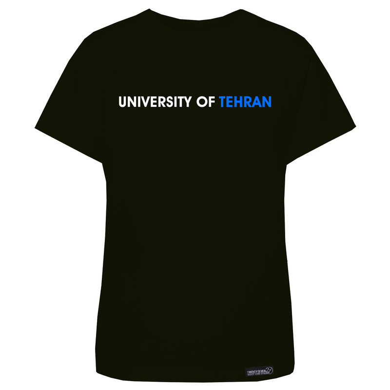 تی شرت آستین کوتاه زنانه 27 مدل University Of Tehran کد MH1493