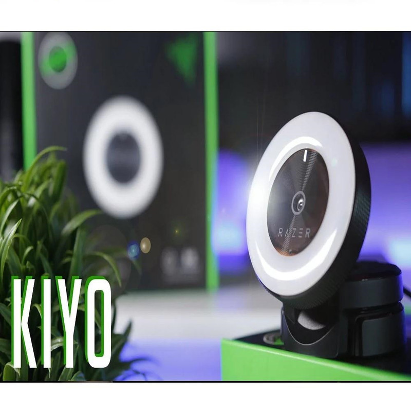 وب‌کم ریزر مدل kiyo ring light equipped broadcasting streaming