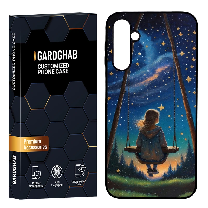 کاور گارد قاب مدل پشت گلس دخترانه مناسب برای گوشی موبایل سامسونگ Galaxy A24