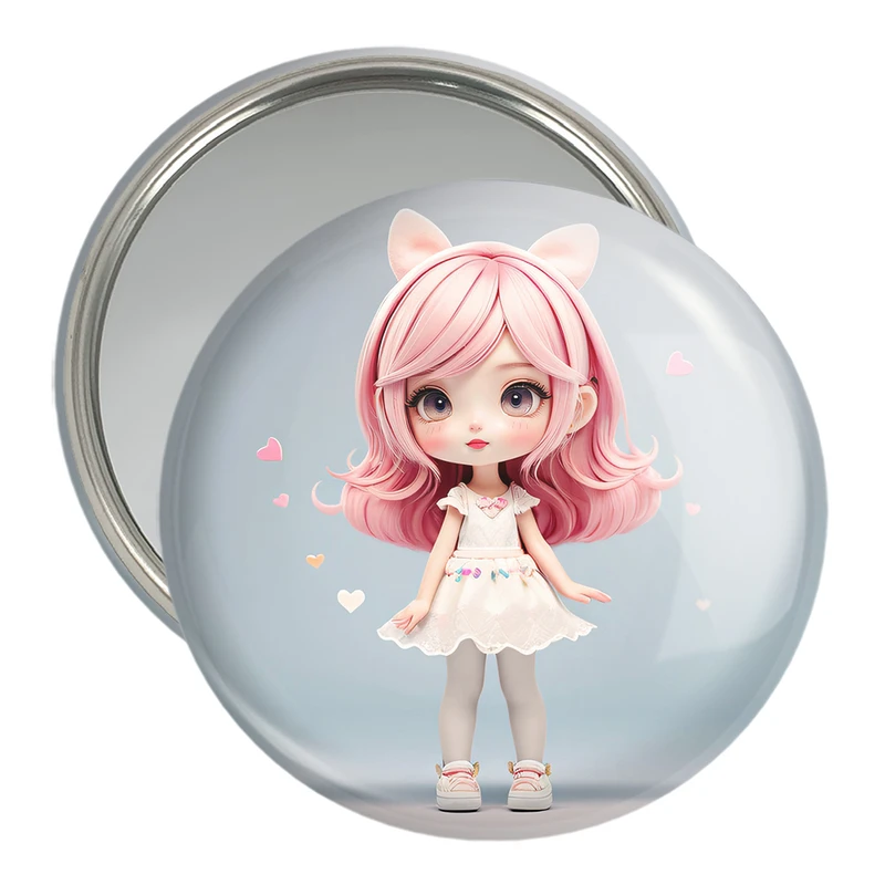 آینه جیبی خندالو مدل دخترانه (Girlish) کد 36885