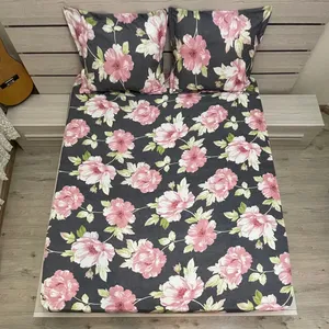 سرویس ملحفه مدل فلاور کد 005 یک نفره دو تکه