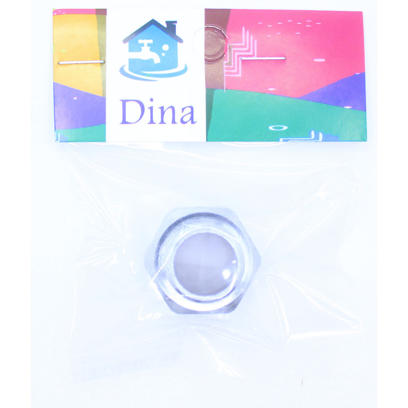 تبدیل شلنگ به شیر سرویس بهداشتی دینا مدل DN-hexagon بسته 5 عددی تبدیل شلنگ به شیر سرویس بهداشتی دینا مدل DN-hexagon بسته 5 عددی