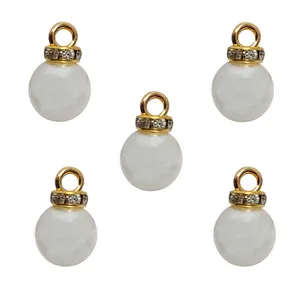 آویز دستبند مدل مروارید نگین دار کد MOT11 بسته 5 عددی