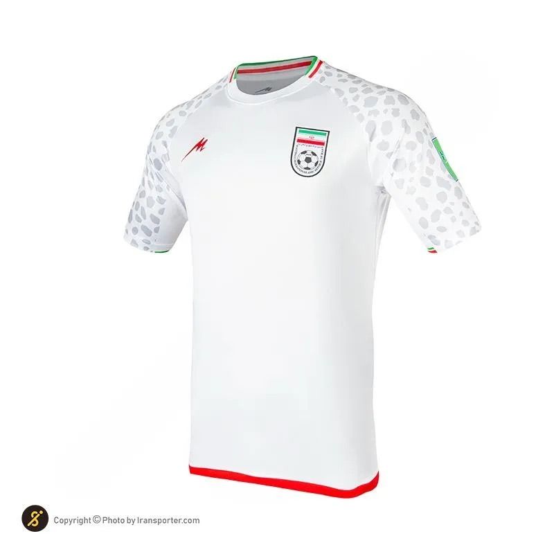 ست تی شرت و شلوارک ورزشی مردانه مروژ مدل ایران جام جهانی قطر کد 2022H -  - 2