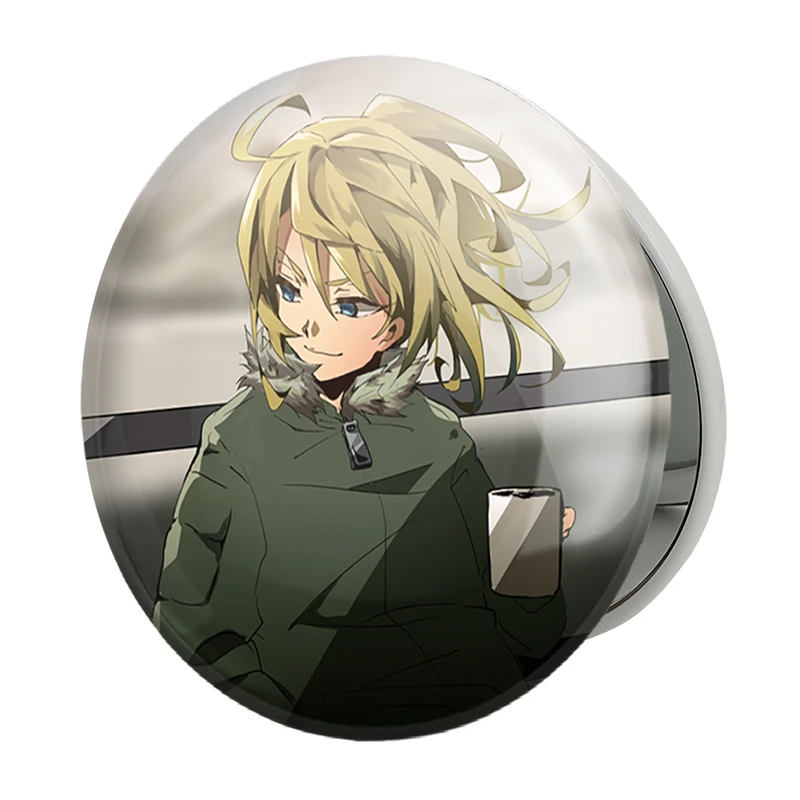 آینه جیبی خندالو طرح تانیا انیمه یوجو سنکی مدل تاشو کد 34697