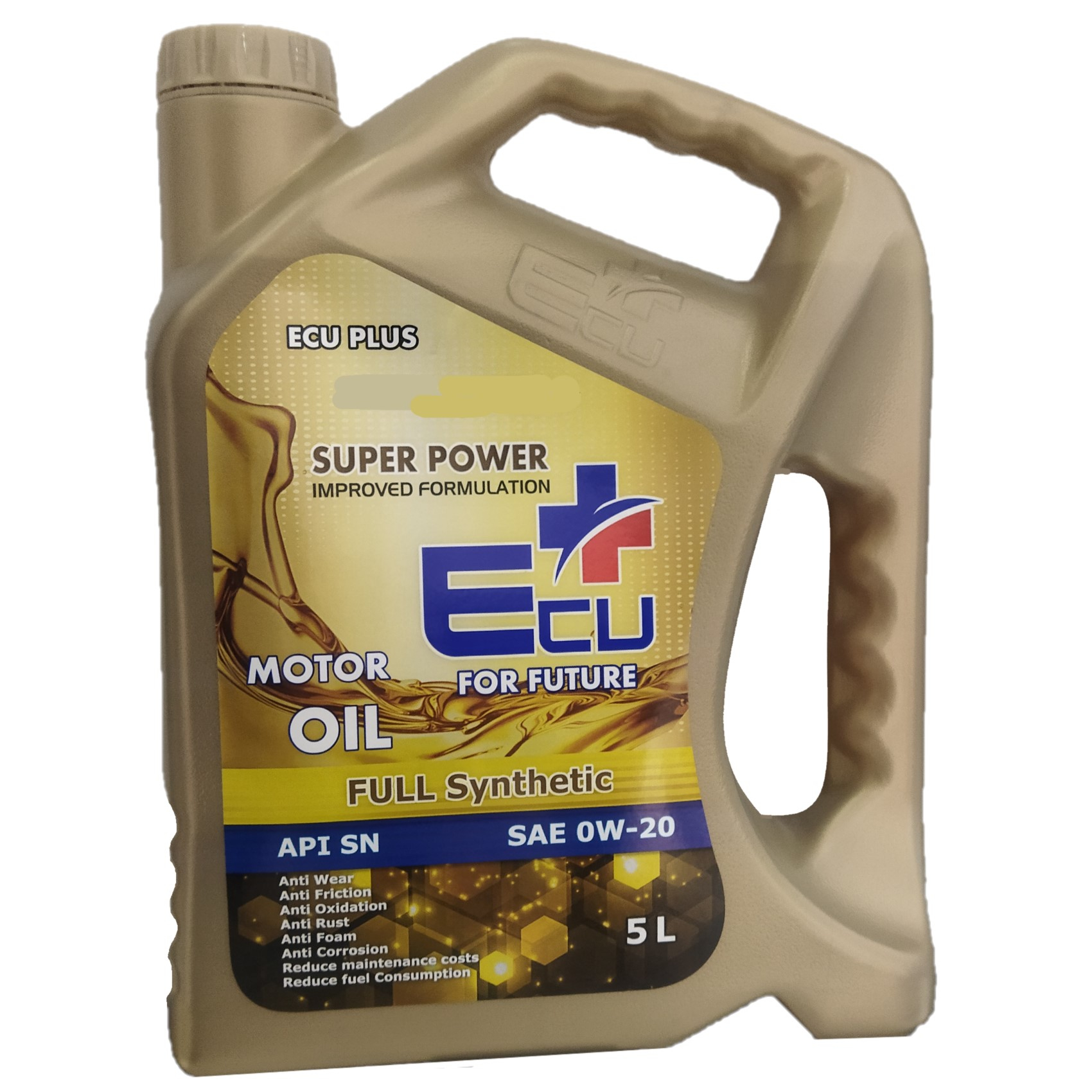روغن موتور خودرو اکو پلاس مدل 0w-20 SN  حجم 5 لیتر