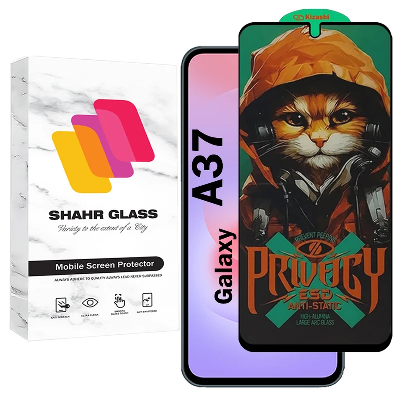 محافظ صفحه نمایش شهر گلس مدل CATPRV مناسب برای گوشی موبایل سامسونگ Galaxy A37