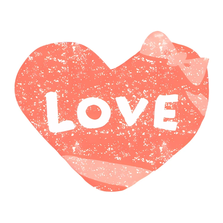 استیکر پارچه و لباس پاد آفرین مدل قلب کد S494