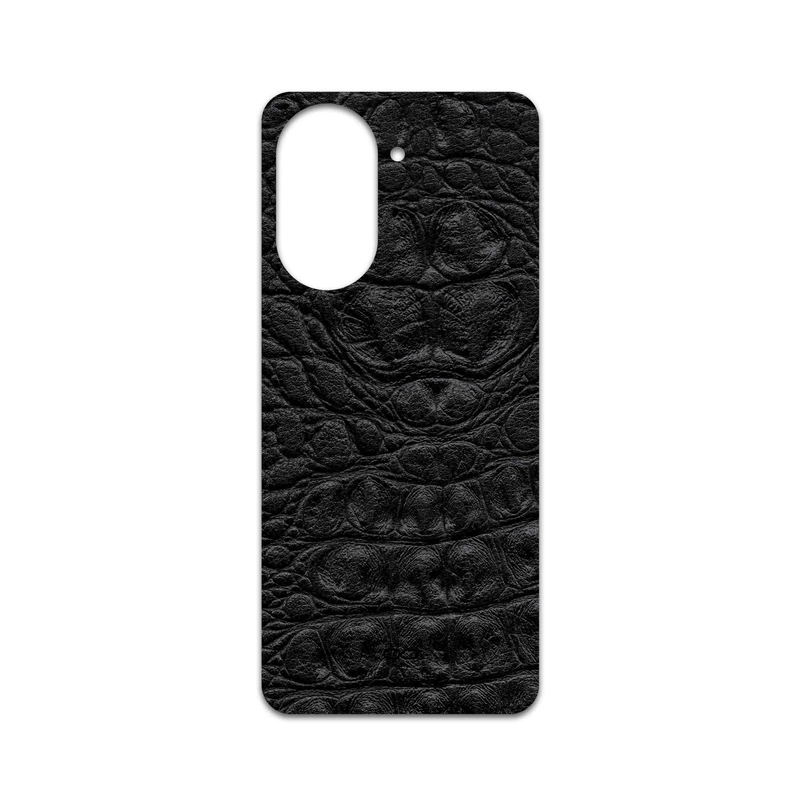 برچسب پوششی ماهوت مدل Black-Crocodile-Leather مناسب برای گوشی موبایل شیائومی Redmi A5 4G