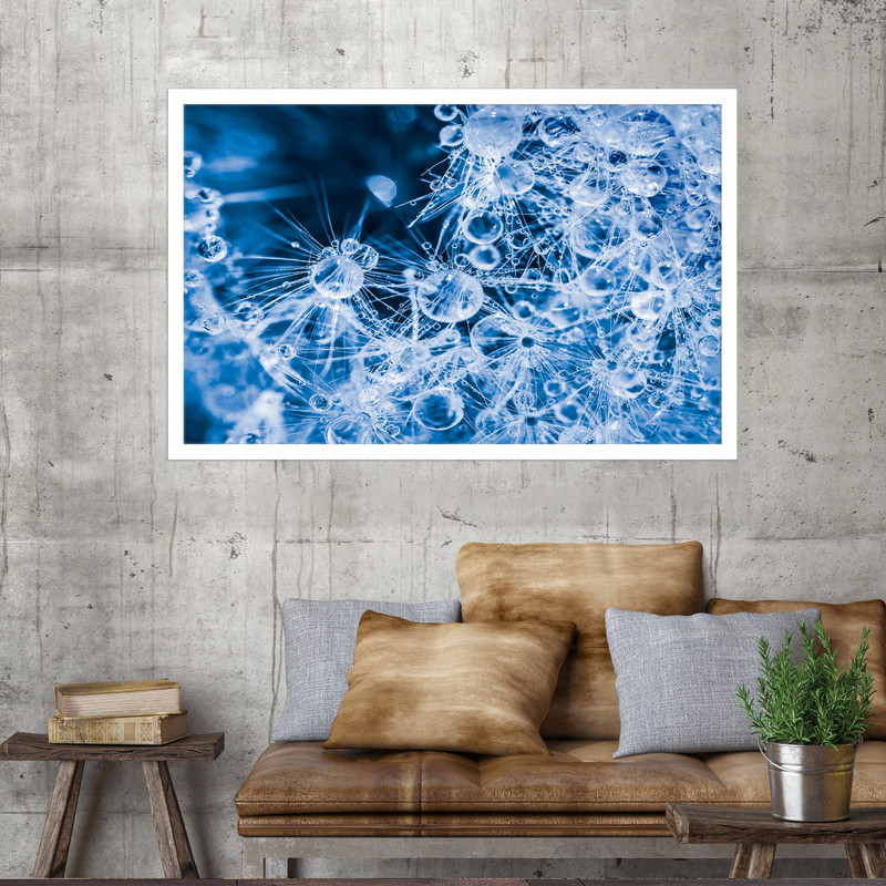 تابلو نوری بکلیت طرح قاصدک قطره آب مدل W-MO1693