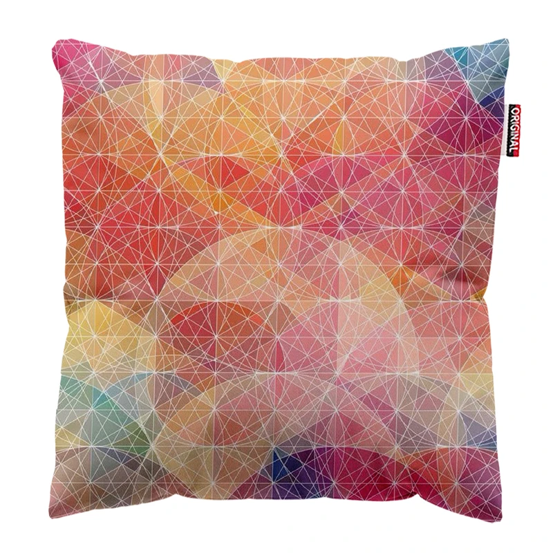  کوسن پاد آفرین طرح هندسی مدرن کد 3551 سایز 30*30 سانتی متر