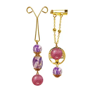 ست سنجاق سینه و گیره روسری زنانه طرح درخت زندگی کد PM426