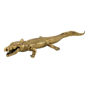 مجسمه برنجی مدل تمساح