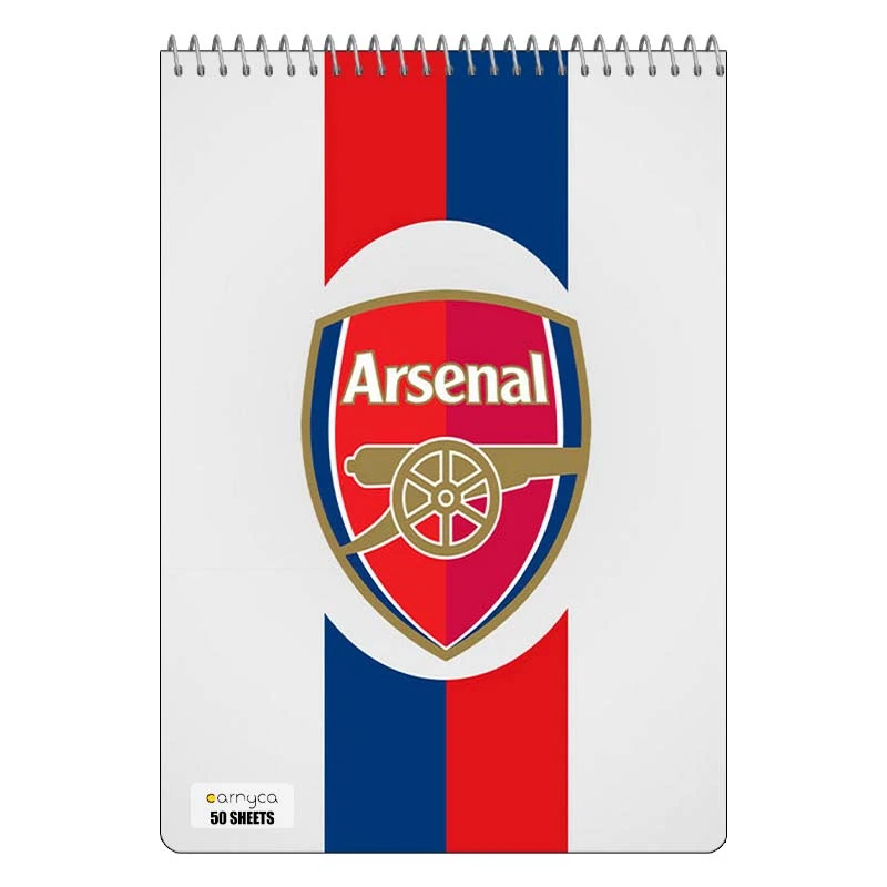 دفتر نقاشی 50 برگ سیمی کارنیکا طرح آرسنال Arsenal کد 80954