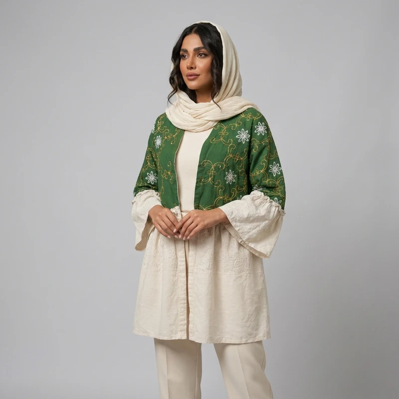 مانتو زیر باسن زنانه مدل سنتی 