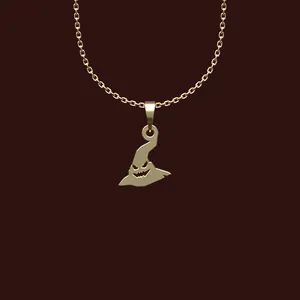 گردنبند طلا 18 عیار زنانه مدوپد مدل کلاه کد X2-1-1185