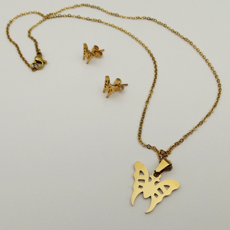 نیم ست دخترانه مدل پروانه جذاب کد SZ 01 نیم ست دخترانه مدل پروانه جذاب کد SZ 01