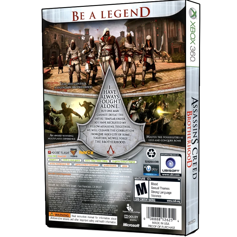 بازی Assassins Creed Brotherhood مخصوص XBOX 360