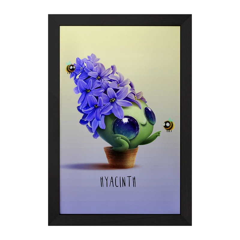 تابلو خندالو مدل گل سنبل کد F391