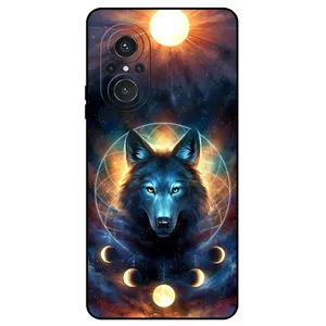 Megafone Wolf and Moon 8006 Cover For Huawei Nova 9 Se 4G / 5G
