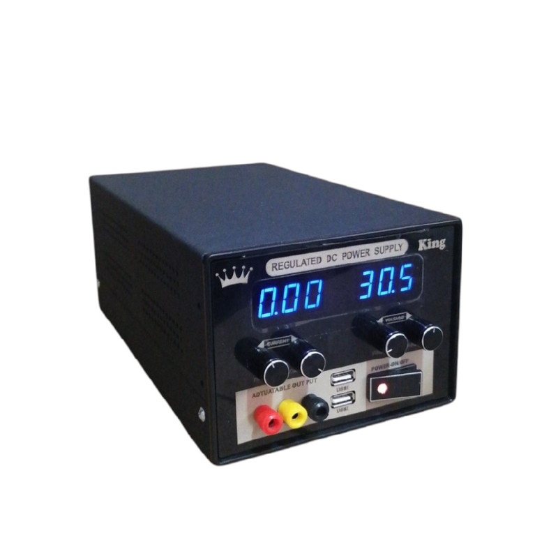 منبع تغذیه الکتریکی کینگ 30 ولت 10 آمپر  مدل ATM3010