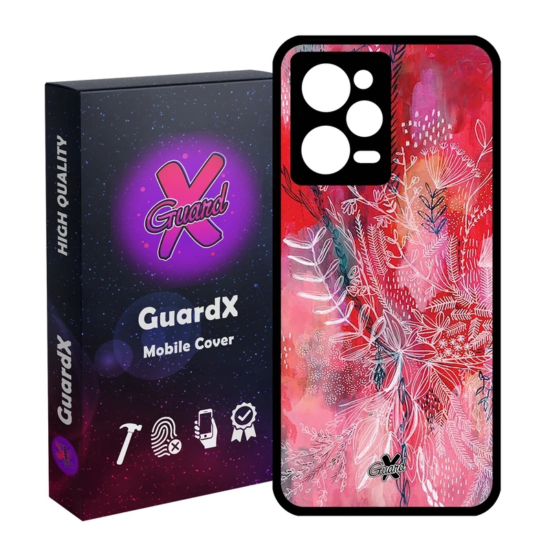 کاور گارد ایکس طرح گل مدل Glass10282 مناسب برای گوشی موبایل شیائومی Redmi Note 12 Pro 5G/Poco X5 Pro 5G/Note 12 Pro Pro speed