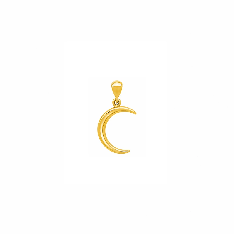 آویز گردنبند طلا 18 عیار زنانه مان گالری طرح هلال ماه کد MD01-0031900