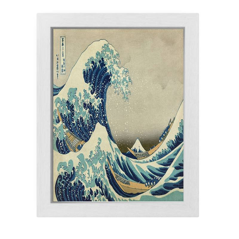 تابلو طرح نقاشی موج عظیم کاناگاوا اثر کاتسوشیکاهوکوسائی