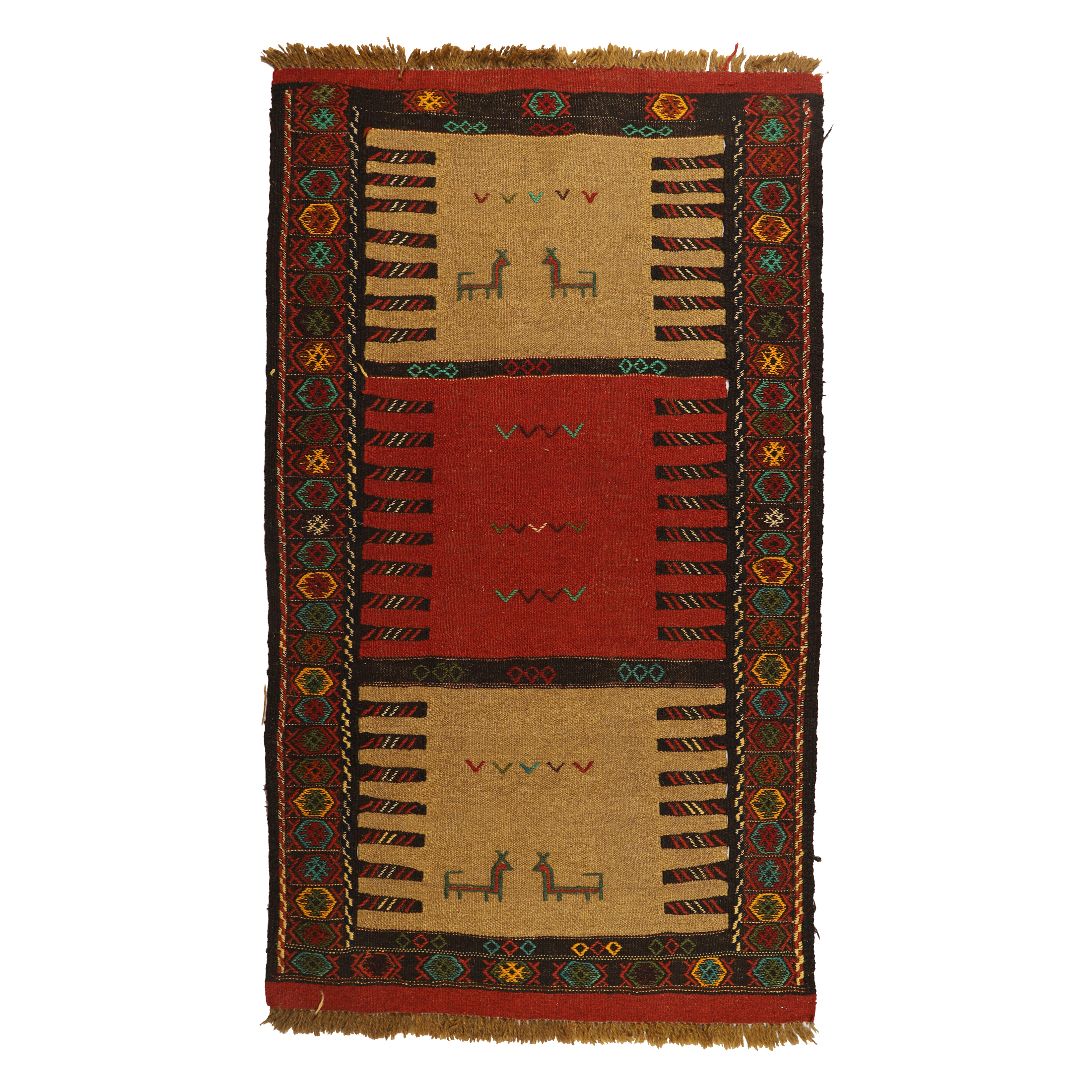 گلیم دستبافت دومتری کد 140476