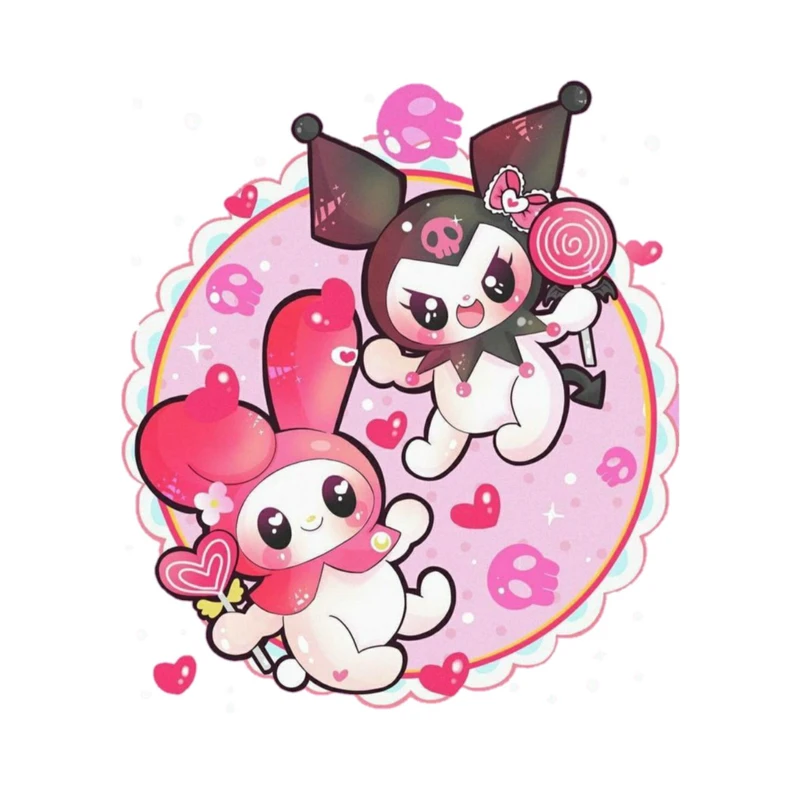 استیکر پارچه و لباس پاد آفرین مدل کارتونی کورومی کد 691