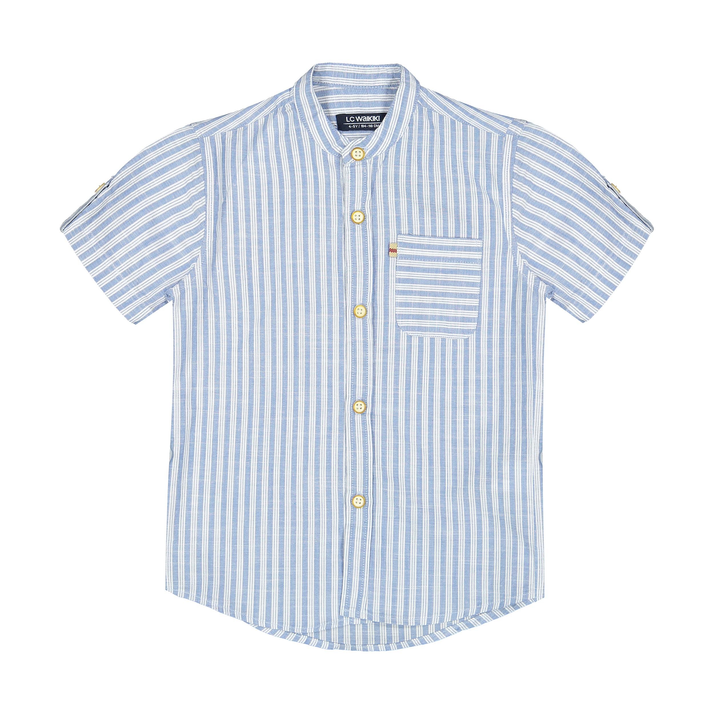 پیراهن پسرانه ال سی وایکیکی مدل 0SN642Z4-LEN-BLUESTRIPED
