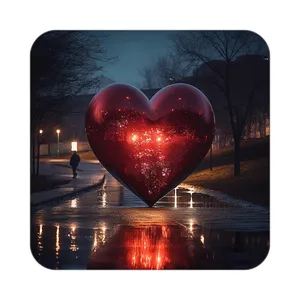 زیر لیوانی کاکتی مدل عاشقانه کد mp10439