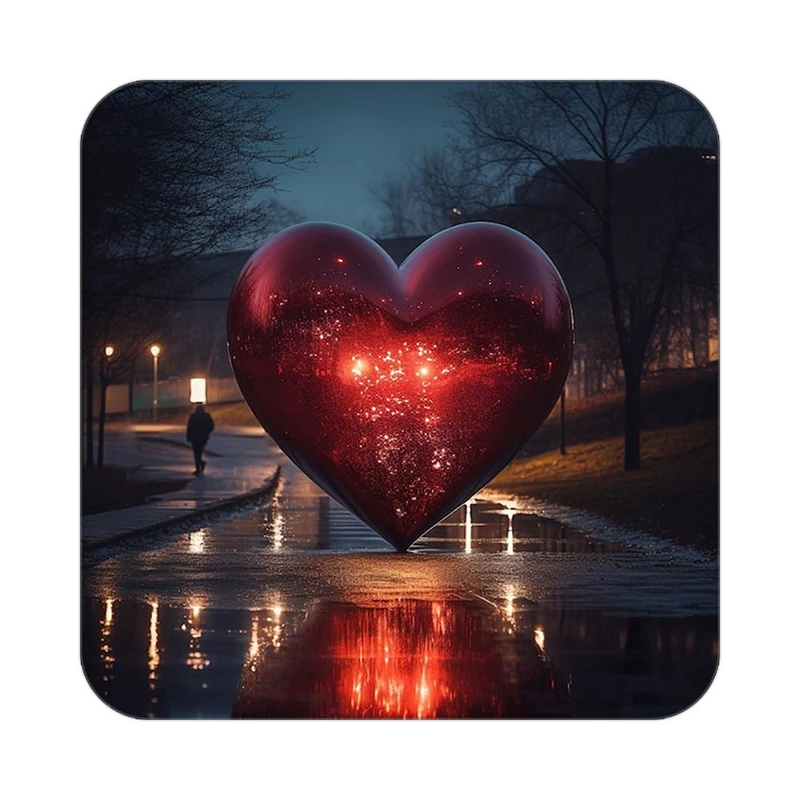 زیر لیوانی کاکتی مدل عاشقانه کد mp10439