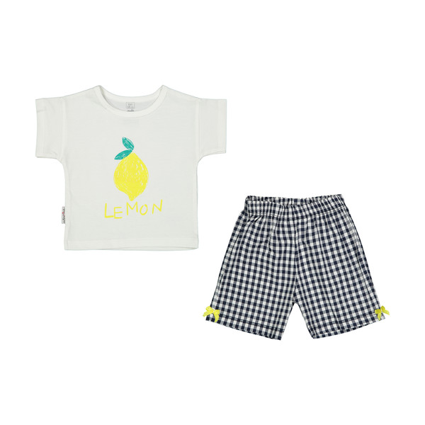 ست تی شرت و شلوارک نوزادی پسرانه آدمک مدل 2171237-90