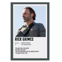 پوستر مدل مردگان متحرک Walking Dead طرح ریک Rick کد 485