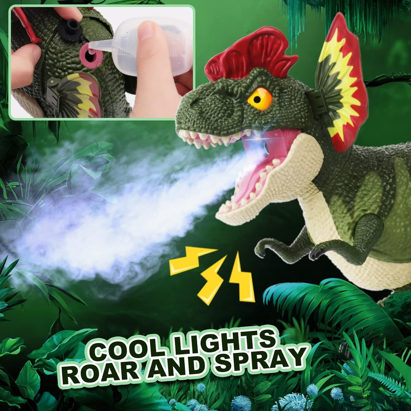ربات کنترلی مدل دایناسور دودزا طرح Dilophosaurus