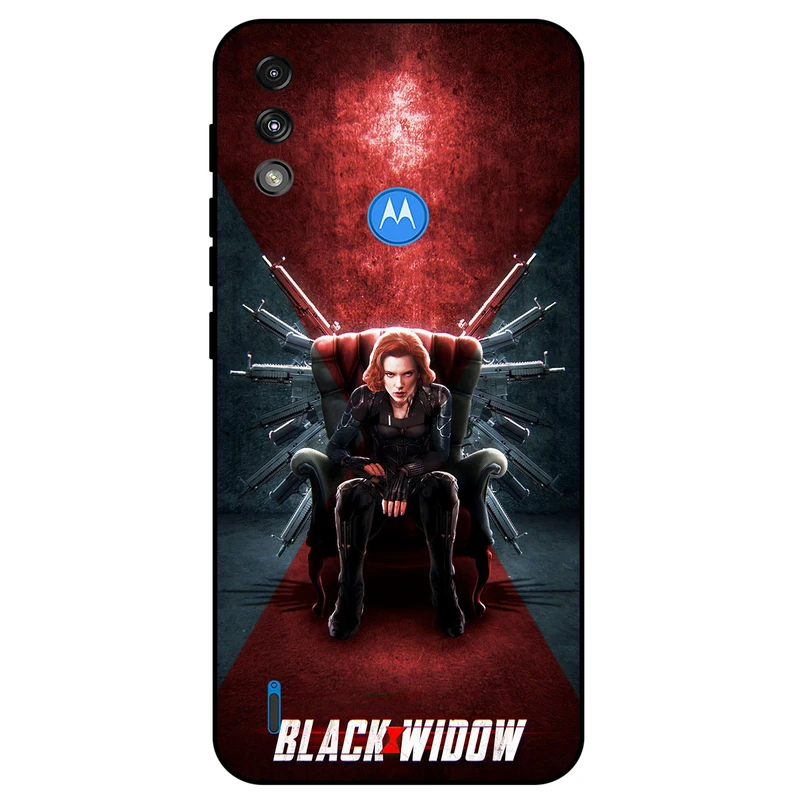 کاور مگافون طرح بیوه سیاه مدل 5423 مناسب برای گوشی موبایل موتورولا Moto E7i Power