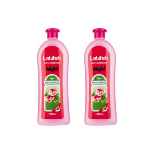 نرم کننده مو لطیفه مدل 02 حجم 1000 میلی لیتر بسته 2 عددی