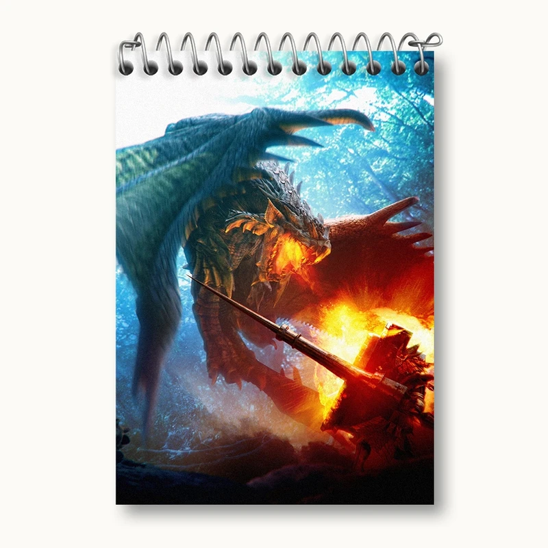 دفتر یادداشت 50 برگ خندالو مدل بازی شکارچی هیولا (Monster Hunter) کد 33264
