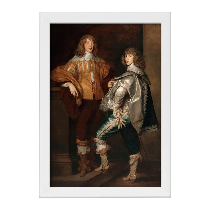 تابلو خندالو مدل نقاشی لردهای جان و برنارد استوارت اثر توماس گینزبرو کد F12492