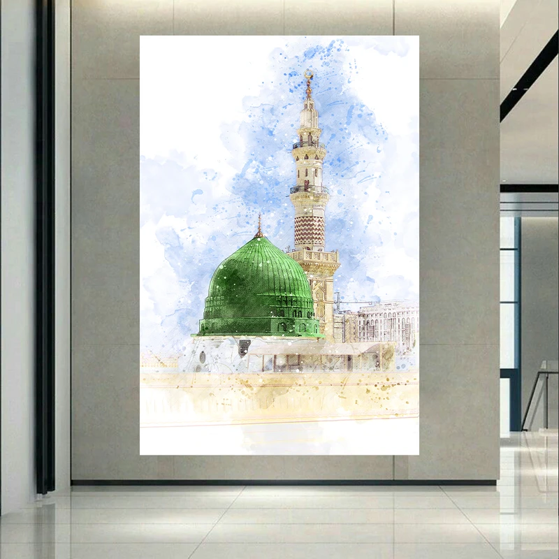  پوستر طرح مخمل مسجد پیامبر مدل مدینه کد AR302870